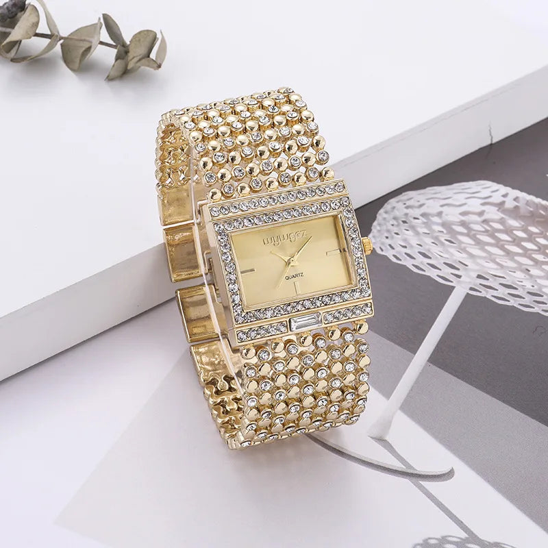 Reloj ARISTO Crystal Square — Acero Inoxidable para Mujer