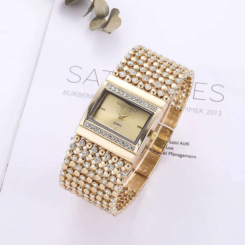 Reloj ARISTO Crystal Square — Acero Inoxidable para Mujer