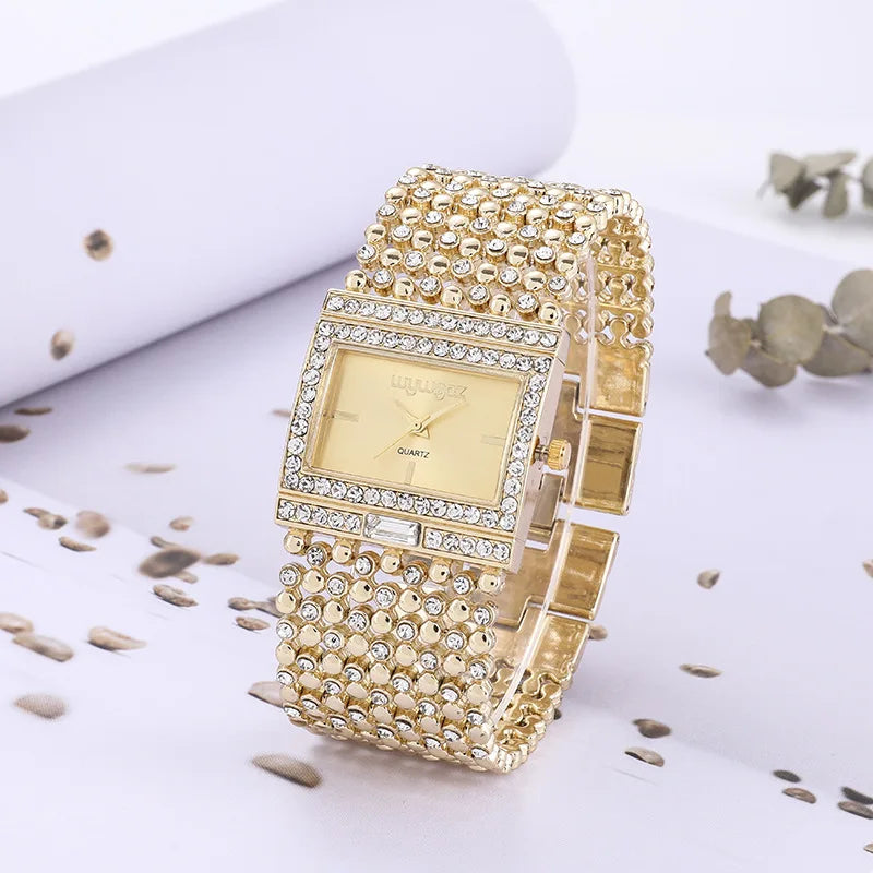 Reloj ARISTO Crystal Square — Acero Inoxidable para Mujer