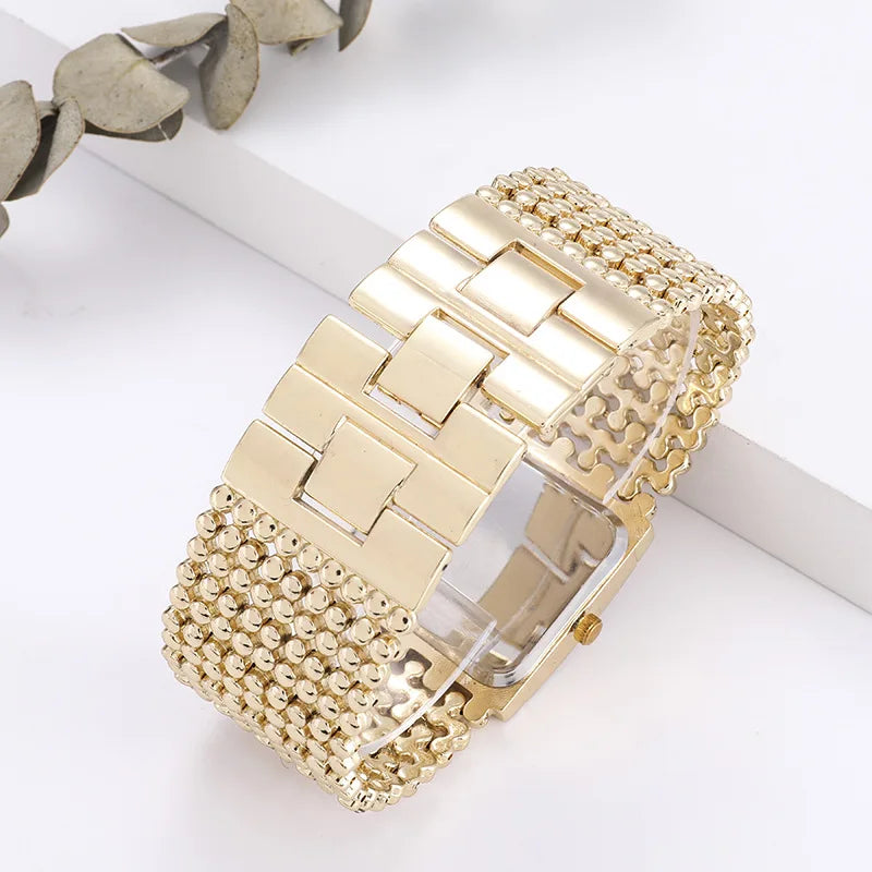 Reloj ARISTO Crystal Square — Acero Inoxidable para Mujer
