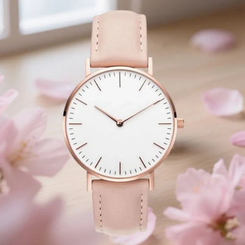 Reloj Mujer Elegante de Cuero | Cuarzo Minimalista